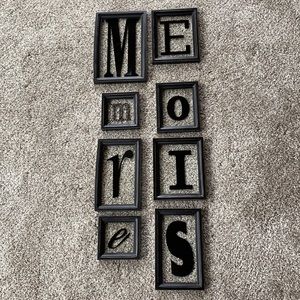 Framed glass spelling memories